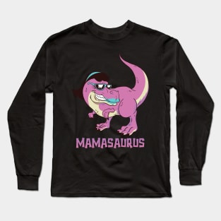 Pastel Goth Mamasaurus T-Rex - Mama Saurus Long Sleeve T-Shirt